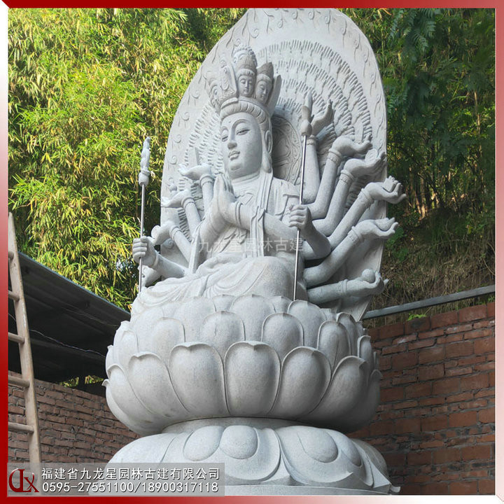 石雕千手觀音佛像