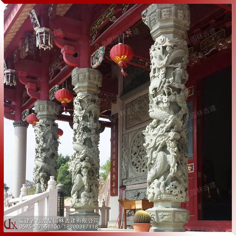 1615262308174236.jpg 石雕盤龍柱圖片