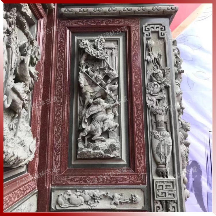 寺廟浮雕石雕壁畫