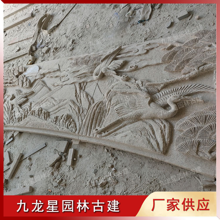 1624006389916967.jpg 石雕松鶴浮雕圖片